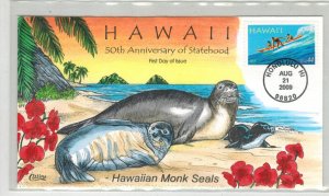 2009 COLLINS HANDPAINTED 4415 HAWAII & HAWAIIN MONK SEALS