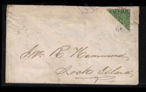 Nova Scotia #4a Used Fine Bisect On Cover To Rock Island NS **With Certificate**