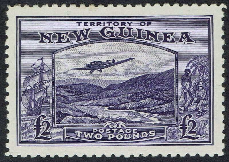 NEW GUINEA 1935 BULOLO AIRMAIL 2 POUNDS 