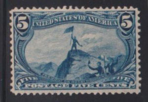 US Early Commemoratives #288 Mint NH VF Pristine OG Cat Value: $300