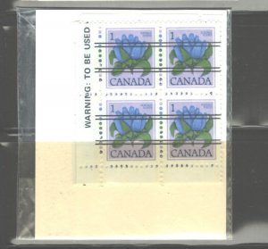 CANADA 1972-82 PRECANCELED #705 FULL SET (4 P.B.s)IN ORIG.PACK. SEALED