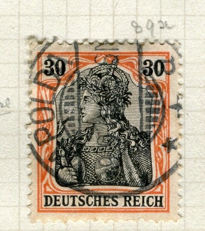GERMANY; 1905 early Deutsches Reich issue fine used 30pf. value, Shade