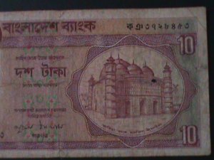 ​BANGLADESH-1982 BANGLADESH BANK-10 TAKA-CIRULATED NOTE-VERY FINE-LAST ONE