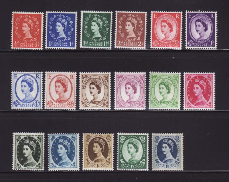 Great Britain 353p-369p Set MNH Queen Elizabeth II