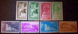 Morocco - Northern Zone Scott #1-8 unused