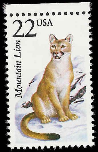 # 2292 MINT NEVER HINGED MOUNTAIN LION VF+