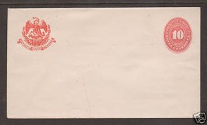 Mexico H&G B36 mint 1889-1890 10c orange red Envelope VF