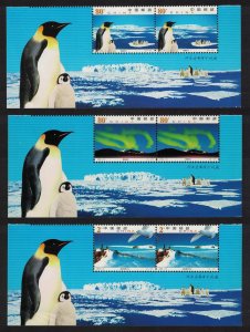 China Penguin Sheathbill Bird Antarctica Pairs Margins 2002 MNH SG#4736-4738