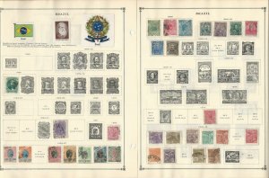 Brazil to 1986 Stamp Collection on 35 Scott International Pages, JFZ