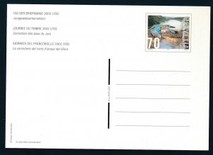 D464443 Switzerland Postal Stationery Bird Stamp Day 2002
