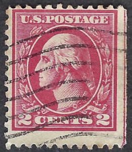 United States #528 2¢ George Washington, Type Va Carmine. Perf. 11. VF Used.