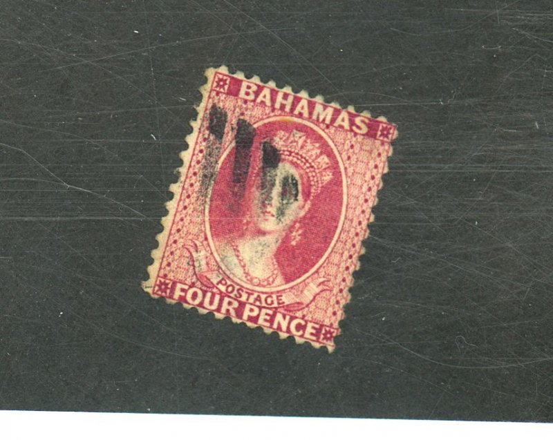 BAHAMAS. #25 USED FINE TINY THIN Cat $60