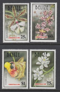 Belize 1071-1074 Christmas Flowers MNH VF