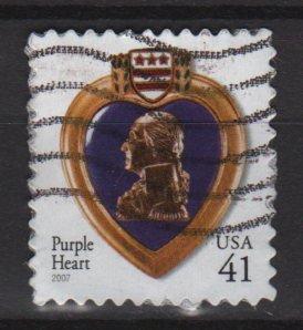 USA 2007 - Scott 4164 used - 41c, Purple heart 