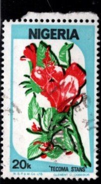 Nigeria - #493 Tecoma Stans Flower - Used