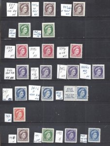 Canada # 337/044 MINT NH/MH QEII WILDING SELECTION (20) BS28033