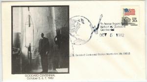 ROBERT GODDARD CENTENNIAL 1982 Worcester MA Space Rockets Pictorial Cancel Cache