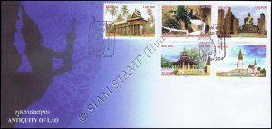 Old laos historical (II) - fdc-historic sites (I) - I - 