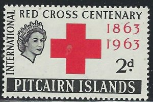 Pitcairn Is 36 MNH 1963 Red Cross (fe8877)