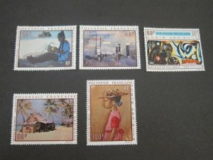 French Polynesia 1970 Sc C63-C67 set MNH