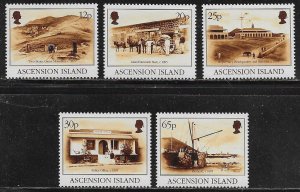 Ascension Scott #'s 608 - 612 MNH