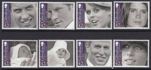 Gibraltar 1190-7 Royal Grandchildren mnh