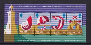 Jersey  #124-127a  MNH  1975  tourism sheet