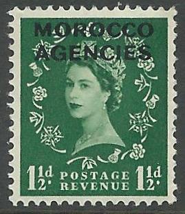 Great Britain-Morocco # 272 QE II  1½d. (1) Unused VLH