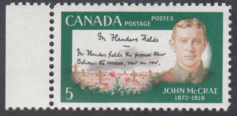 Canada -   #487i John McCrae - Stroke in A Variety - MNH