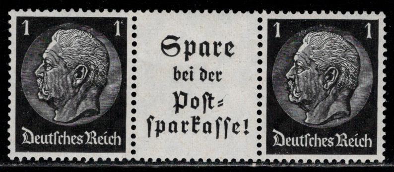 Germany Scott # 415 (2), label A13.2, mint nh, se-tenant, Mi # W98