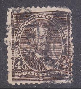 US sc#269 1895 4c Triangles used