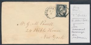 #87 E GRILL W/ FANCY CNL , MESSAGE ON REVERSE BY H. ALLEN SIGND M.BLANE BP1134