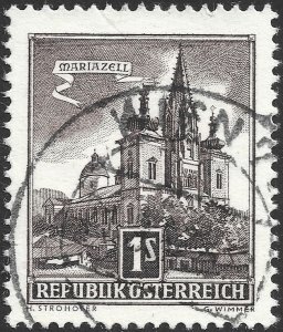 Austria #620 engraved Used - 1s Mariazell (1957)