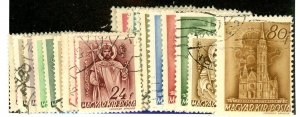 Hungary, Scott #578-96, Used, complete set