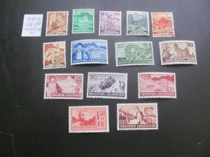 LIECHTENSTEIN 1936-8 MNH/USED  SC 138-150 SET VF/XF $90 (178)