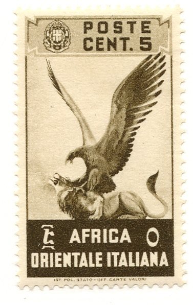 Italian East Africa, Scott #2, Unused, Hinged