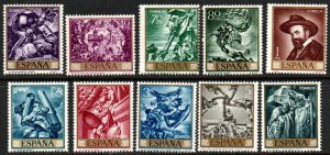 Spain Sc #1337-1346 Mint Hinged