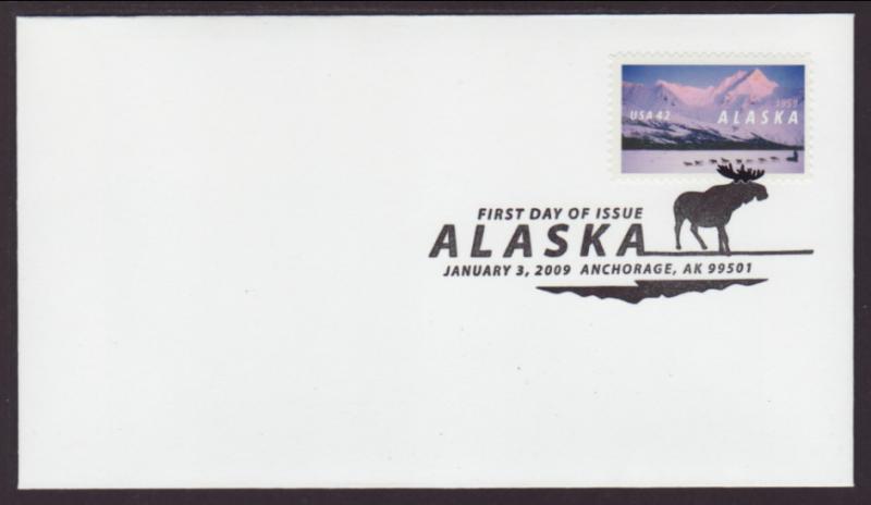 US 4374 Alaska 4009 Pictorial Uncachted U/A FDC