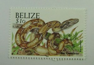 2003 Belize SC #1130a  BOA CONSTRICTOR  MNH $10 stamp