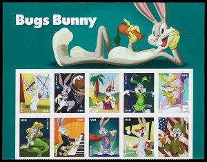 PCBstamps     US #5494/5503a Block $5.50(10x{55c)Bugs Bunny, MNH, (1)