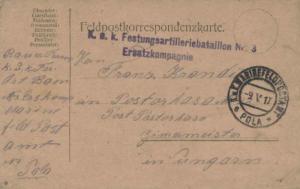 Austria Soldier's Free Mail 1917 K.u.K. Feldpostamt 387 Fieldpost Wrapper to ...