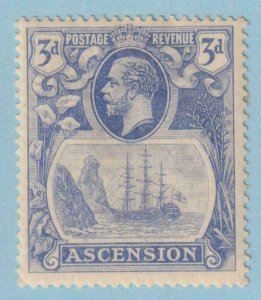 ASCENSION ISLAND 14  MINT HINGED OG * BROKEN MAST VARIETY! - NO FAULTS! - TRS