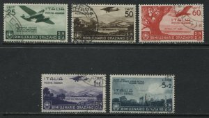 Italy 1936 Horatius Flaccus Airmail complete set used