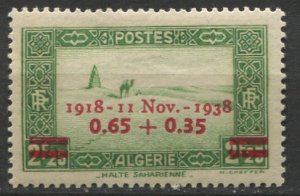 Algeria; 1938: Sc. # B27: *+/MLH Cpl. Set