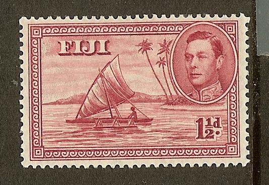 Fiji, Scott #132, 1 1/2p King George VI, MLH