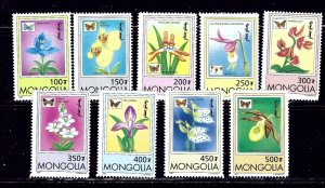 Mongolia 2269-77 MNH 1997 Orchds    (ap2040)