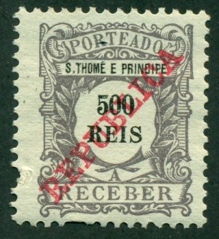 St. Thomas & Prince 1911 #J20 MNG SCV(2020)=$2.00