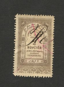 BOSNIA-AUSTRIA-ÖSTERREICH-Bosnia Herzegovina-OLD REVENUE STAMP, 2 nov.