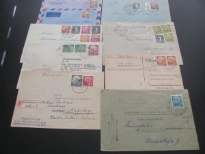 GERMANY 1950s   HEUSS COVERS, PPC,  VF (155) GOOD VALUE