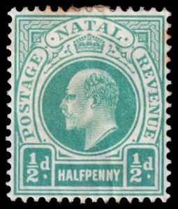 Natal Scott 81 (1902) Mint H F, CV $7.50 C